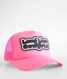 Local Beach Long Live Cowgirls Trucker Hat - Pink , Women's Pink Embroidered patch neon snapback hat Interior terry cloth band One size fits most. 100% Polyester. Apparel & Accessories > Clothing Accessories > Hats Pink Fun Snapback Hat With Flat Bill, Fun Pink Snapback Hat With Flat Bill, Pink Snapback Hat With Flat Bill For Summer, Pink Flat Bill Trucker Hat For Spring, Trendy Summer Snapback Hat With Flat Bill, Pink Fun Flat Bill Snapback Hat, Pink Fun Trucker Hat With Flat Bill, Fun Pink Trucker Hat With Flat Bill, Pink Fun Style Trucker Hat With Flat Bill