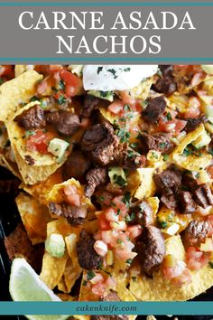 the cover of carne asada nachos