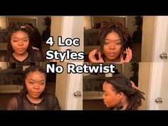 Loc Styles On Old Locs, Loc Styles Before Retwist, Styles For Locs No Retwist, Loc Styles On Old Retwist, Quick Loc Styles No Retwist, Dreadlock Hairstyles No Retwist, Short Loc No Retwist Styles, Diy Loc Styles Short, Quick Short Loc Styles For Women