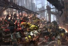 an image of warhammers in the middle of a battle