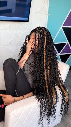 Twist with curls | locs/twist | Curly locs/twist| Black Girl Hairstyles| Black Women Art| Hairstyle Inspo Aesthetic Hairstyles, Braided Hairstyles For Black Women Cornrows, Crazy Women, Hair Twist, Cute Braided Hairstyles, Box Braids Hairstyles For Black Women, Hair Therapy, Cute Box Braids Hairstyles, Twist Styles