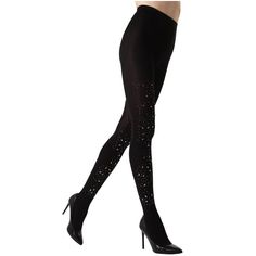 Adorned with sparkly rhinestones reminiscent of bright stars in the evening sky, the MeMoi Constellation Embellished Opaque Pantyhosewill light up your look. Durable, stretch nylon warms legs and heats up style even on the coldest of days. Step into your favorite heeled footwear, and the sky's the limit. Glamorous Stretch Tights For Night Out, Glamorous Fitted Tights For Night Out, Glamorous Black Fitted Tights, Glamorous Stretch Hosiery For Night Out, Glamorous Fitted Hosiery For Night Out, Winter Party Tights, Fitted Rhinestone Tights For Party, Fitted Thigh-high Rhinestone Tights, Winter Party Tight Hosiery