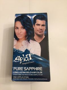 New In Box Splat 30 Wash Semi Permanent Hair Dye Kit Pure Sapphire Blue Color Splat Hair Color Kit - Pure Sapphire Blue Color - SEALED - 1Application Splat Hair Color, Sapphire Blue Color, Box Dye, Semi Permanent Hair Dye, Bold Hair Color, Permanent Hair Dye, Color Kit, Semi Permanent, Sapphire Blue