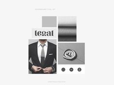 a man in a suit and tie with the word legal on it