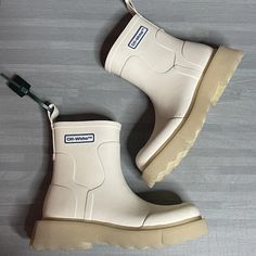 VIRGIL ABLOH Off-White MEN’S SPONGE RUBBER ANKLE RAIN BOOTS US 8/EUR 41 | eBay Casual High Ankle Platform Boots, High Ankle Martin Boots With Rubber Sole For Outdoor, Outdoor High Ankle Martin Boots With Rubber Sole, High Ankle Moto Boots With Lug Sole For Outdoor, Outdoor High Ankle Boots With Lug Sole, Outdoor Boots With High Ankle And Lug Sole, Outdoor Rubber Sole Ankle Martin Boots, Outdoor Ankle Martin Boots With Rubber Sole, Winter Outdoor Platform Boots With Rubber Sole