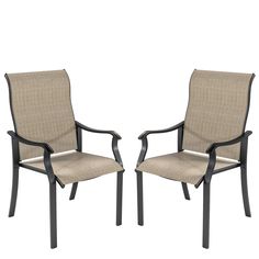 a pair of chairs with armrests sitting next to each other