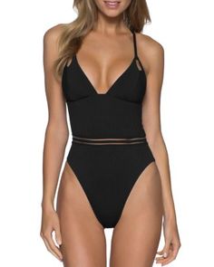 Mesh Swimwear, Isabella Rose, Usa Clothing, Usa Outfit, Black One Piece, Clothing Manufacturer, High Leg