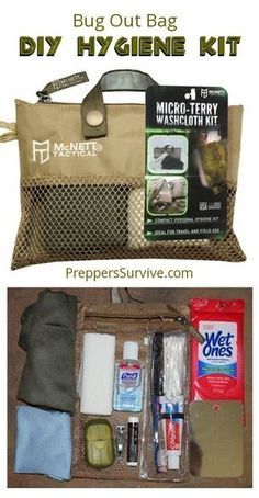 Diy Hygiene, Hygiene Kit, Camping Kitchen, Survival Bag, Camping Kit