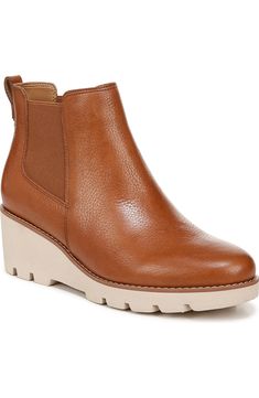 Vionic Aliso Wedge Chelsea Boot (Women) | Nordstrom Chelsea Boot Women, Walking Tall, Chelsea Boot, Versatile Style, Chelsea Boots, Chelsea, Built In, Motion, Wedges