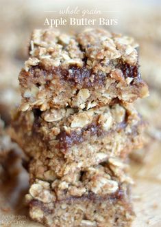 an image of apple butter bars stacked on top of each other