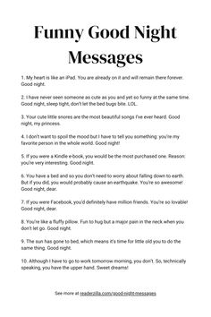 Funny Good Night Messages Printable How To Say Good Night To Your Boyfriend, Cute Ways To Say Goodnight Over Text, Good Night Message For Boyfriend, Sweet Paragraphs For Him, Good Night Texts For Him, Goodnight Messages For Him, Couple Thoughts, Cute Good Night Messages