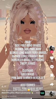 Barry Avenue Blonde Hair Codes, Cute Faces Berry Ave Codes, Messy Bun Codes Berry Ave, Cute Berry Avenue Hair Codes, Blonde Hair Combos Berry Ave, Brown Hair Combos Berry Ave, Berry Avenue Blonde Hair, Roblox Id Codes For Hair, Hair Combos Berry Ave