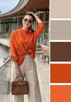 #fashion, #style, #outfitinspiration, #beauty Best Winter Outfits, Orange Outfit