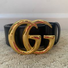 Black Women’s Gucci Belt Worn Twice Includes Box, Bag, Id Card Accessories Black Women, Belt Black, Gucci Belt, Gucci Accessories, Box Bag, Gucci Black, Black Belt, Gold Finish, Black Women