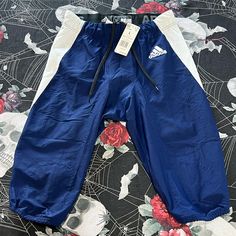 Brand New With Tags, Adidas “American Football” Woven A1 Stock, Navy Blue/White Performance Football Pants In Size Men’s Large, X-Large, 2xl, 3xl, Or 4xl Retail: $90.00 Casual Adidas Outdoor Pants, Adidas Blue Streetwear Pants, Blue Adidas Streetwear Pants, Adidas Sporty Bottoms For Outdoor Activities, Adidas Sporty Outdoor Bottoms, Sporty Adidas Bottoms For Outdoor, Tan Adidas, Yellow Sweatpants, Football Pants