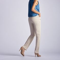 With a thoughtful redesign that encompasses both style and comfort, Lee straight-leg pants are now better than ever. These Lee relaxed fit pants come in a variety of colors and prints while accommodating a broad size range. And best of all, they can be dressed up or dressed down for almost any occasion. Pair these Lee women's pants with a classic button-down top or sweater, and complete your outfit with a skinny heel or sleek dress boot to create a look that can easily transition from the office Womens Straight Leg Pants, Relaxed Fit Pants, Straight Leg Pant, Pants Women Fashion, Work Wardrobe, Fit Pants, Twill Fabric, Work Pants, Everyday Style