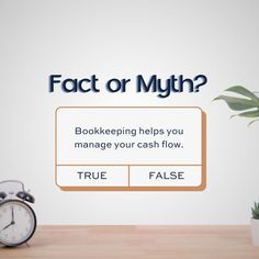 Fact or Myth? 💭 Fact Vs Myth, Myth Fact, Work Graphic, Small Business Quotes, Bookkeeping Business, Airplane Window, Ad Ideas, Did You Know Facts, Food Poster Design