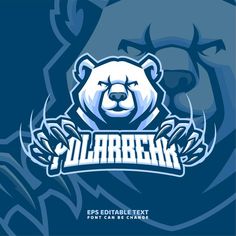 the logo for an esports team with a bear's head and lettering on it