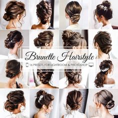 HAIR SALON PRESETS Brunette Presets Hairdresser Presets - Etsy Blogger Photos, Trendy Hairstyle, Photo Filters, Presets Lightroom, Brunette Hair, Bride Hairstyles, Balayage Hair