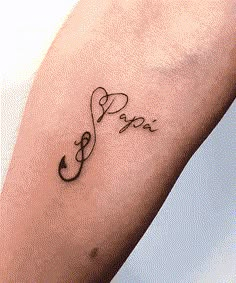 a tattoo with the word love and an arrow on it's arm that says peace