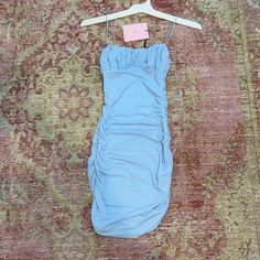 The Cutest Dress! Never Worn It Stretches.. A Lot! Size Xs But Def Could Fit Bigger!! Accept Good Offers Scrunch Dress, Cutest Dress, Dresses Light Blue, Cute Dresses, The Cutest, Colorful Dresses, Light Blue, Color Blue, Mini Dress