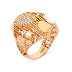 Make a fashion statement with our Rose Gold Abstract Polka Dot Dome Ring. Hand crafted with 18K rose gold, this ring features vertical lines which flow beautifully into a dome showcasing abstract sized polka dots in rose gold, white and an invisible white diamond pave. Surprise your loved one with this exclusive, hand crafted dazzling design.
Available in all sizes, send us yours! 
0.45-carat White diamonds on 18 Karat rose gold fashion ring
The ring design can be customized to suit yo Modern White Dome Ring, Mixed Metal Engagement Rings, Crossover Diamond Ring, Diamond Pendants Designs, Rose Gold Diamond Ring, Dome Ring, Vertical Lines, Ring Hand, Rose Gold White