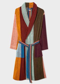 'Artist Stripe' Towelling Dressing Gown Gown Aesthetic, Towel Dress, Kids Robes, Mens Nightwear, Men's Robes, Mens Loungewear, Dressing Gown, Designer Clothes For Men, Dress Cuts