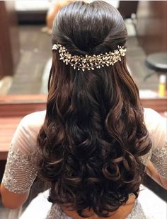 Wedding Reception Hairstyles, Hottest Hairstyles, Hairstyles For Wedding, Open Hairstyles