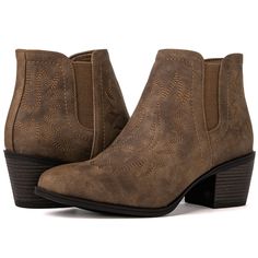 PRICES MAY VARY. Vegan Material: Crafted From Premium Synthetic Leather, Globalwin's Western Boots Elevate Your Style While Remaining Cruelty-Free And Environmentally Conscious. These Booties Offer The Perfect Blend Of Sophistication And Ethical Fashion. All-Day Comfort And Effortless Confidence: These Country Boots For Women Promise Unparalleled Comfort From Dawn To Dusk. Coupled With A Sleek 2-Inch Heel, They Offer Just The Right Amount Of Lift For A Confidently Stylish Stride That Commands At Short Boots With Dresses, Western Outfit For Women, Cowgirl Outfits For Women, Flowy Bohemian Dresses, Cowboy Chic, Ankle Cowboy Boots, Womens Cowgirl Boots, Classic Cowboy, Western Outfit