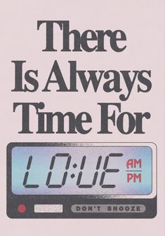 there is always time for an alarm clock on the front cover of this book,