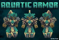 an image of some type of character from the game aquatic armor, with different colors and sizes