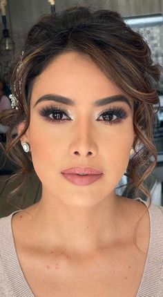 Bridesmades Makeup, Wedding Makeup For Brown Eyes Mother Of The Bride, Quinceanera Mom Makeup, Wedding Makeup For Mom Mother Of The Bride, Makeup For Mom Of The Bride, Makeup Looks For Mother Of The Bride, Easy Glam Makeup Looks, Mother Of Bride Makeup Brunette