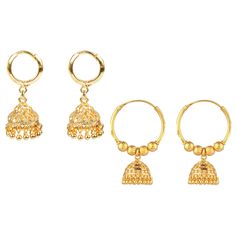 PRICES MAY VARY. Please confirm the size using model image, size dimensions, other reference images and videos. The color may slightly vary due to the photographic lighting sources. Set Content: Multipack of 2 Antique designer dangling style jhumka hoop dangle earrings set for women, Length x Width: 1" Inch x 0.5" Inch (2.5 cm x 1.2 cm), Metal: Alloy. Embellished with small hoop earrings with engraved filigree style jhumka jhumkis, gives it a perfect traditional cum contemporary look. This trend Hoop Earrings Indian, Hoop Dangle Earrings, Rings Ceremony, Filigree Pattern, Earrings Indian, Small Hoop Earrings, Women Earrings, Indian Earrings, Hoop Earring Sets