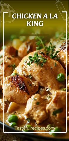 Chicken a la King is a classic comfort dish featuring tender chicken, vegetables, and a creamy, rich sauce. It’s a hearty and flavorful dish that can be served over rice, pasta, or toast. Perfect for a cozy dinner or meal prep, Chicken a la King is both satisfying and easy to make! #ChickenALaKing #ComfortFood #ChickenRecipes #CreamySauce #ClassicDishes #DinnerRecipes