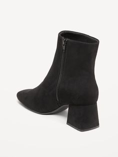 Casual Heeled Boots With Stacked Heel And Square Toe, Casual Boots With Zipper And Block Heel, Casual Wide Calf Heeled Boots With Zipper, Spring Boots With Zipper And Square Toe, Spring Square Toe Boots With Zipper Closure, Spring Square Toe Boots With Zipper, Square Toe Boots With Zipper Closure, Trendy Square Toe Heeled Boots With Zipper Closure, Trendy Square Toe Heeled Boots With Zipper