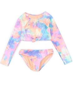 Playful Beach Sets With Stretch, Fitted Beachwear Playwear Set, Fitted Beachwear Sets For Playwear, Multicolor Stretch Swimwear For Playwear, Fitted Multicolor Sets For Poolside, Multicolor Fitted Sets For Poolside, Pink Swimming Sets For Beachwear, Pink Beachwear Sets For Swimming, Pink Beachwear Sets For Pool