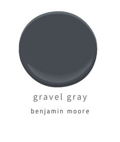 a gray color with the words gravel gray on it