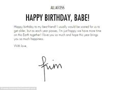 a birthday card with the words happy birthday babe written in cursive writing on it