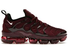 Nike Air VaporMax Plus Night Maroon Mod Board, Maroon Nike, Air Vapormax Plus, Nike Air Vapormax Plus, Pretty Shoes Sneakers, Nike Air Shoes, Fresh Shoes, Air Vapormax, Kardashian Style