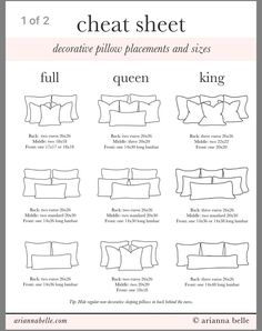 the instructions for how to make a pillow