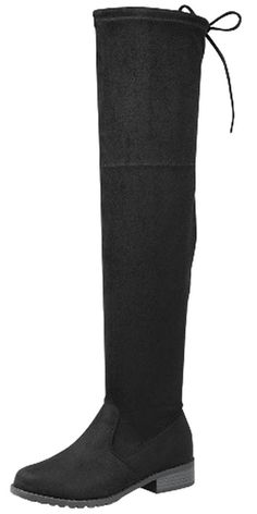 PRICES MAY VARY. Imported , True to size . Drawstring Tie Over The Knee Riding Faux Suede Fashion Boots Thigh High Riding Low Heeled Fashion Boots Designed with faux suede upper, thigh high rise, low heel, back drawstring detail at opening, and side zip for easy slip on and off. Feel Fabulous In These Beautiful OTK Boots! Great For Any Occasion Forever Link is a fashion shoe brand based in California. Forever Link offer a wide array of styles including heels, wedges, flats, shoes, sandals and bo Boots Thigh High, Thigh High Boots Flat, Comfy Flats, Otk Boots, Hot Boots, Suede Fashion, Flat Boots, Designer Boots, Thigh High