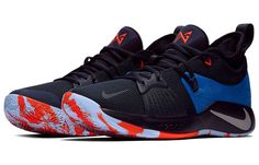 Nike PG 2 EP OKC Home AJ2040-400 Paul George Shoes, Zapatillas Nike Basketball, Shoes Colorful, Men Nike, Basketball Socks, Baskets Nike, Basketball Sneakers, Nike Lebron, Nike Basketball