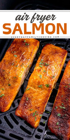 Air fryer salmon is a fresh, healthy dinner the whole family will love. It's perfection for crispy skin and flaky fish that’s absolutely irresistible! Salmon Air Fried, How To Make Salmon In Air Fryer, How Long To Air Fry Salmon, Cooking Fish In Air Fryer, Air Fryer Salmon Recipes Healthy, Cook Salmon In Air Fryer, Airfryer Salmon Recipes, Salmon With Skin Recipes, Fresh Healthy Dinner