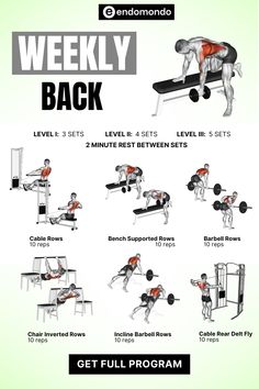 an exercise poster showing the different exercises to do