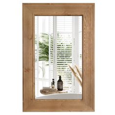 an image of a bathroom setting with plants in the window and toiletries on the counter