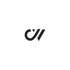 the letter v is made up of two overlapping letters, one black and one white