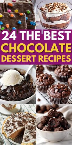 the best chocolate desserts and dessert recipes