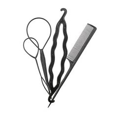 4pcs Ponytail Creator Plastic Loop Styling Tools Tail Clip Hair Braid Maker Styling Tool Fashion Salon Feature: 100% brand new and high quality . Quantity:4 Material: Plastic Color:Black Easy and convenient to carry and use Brings you a new hair style in seconds Package Content: 1 x 4pcs Hair Braid Maker Styling Tool Size: One Size. Ponytail Maker Tools, Hair Straightener Cream, Curly Hair Deep Conditioner, No Heat Hair Curlers, Deep Hair Conditioner, Conditioner Curly Hair, Braid Clips, Hair Braiding Tool, Braid Tool