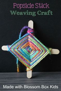 the popsicle stick weaving craft is on sale