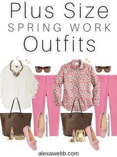 Pink Pants Work Outfit, Summer Work Outfits Office Casual Plus Size, Plus Size Spring Work Outfits, Office Outfits Women Plus Size, Summer Work Outfits Plus Size, Pink Top Outfit, Summer Work Outfits Office Casual, Summer Work Outfits Office, Pink Pants Outfit